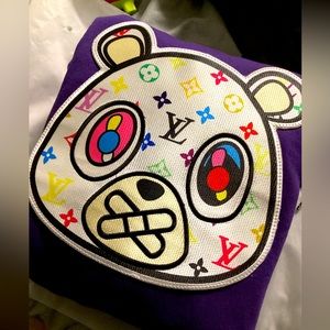 Large LV HOODIE//PURPLE-UNISEX